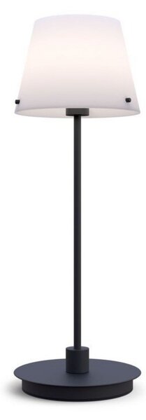 Lampă de masă Herstal, Negru, Camera de zi, Metal