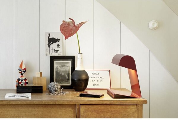 Lampă de masă Vitra, Roșu, Camera de zi, Metal