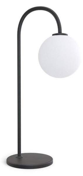 Lampă de masă Herstal, Negru, Camera de zi, Metal