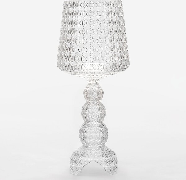 Kartell Lampă de masă LED Mini Kabuki, transparentă, înălțime 70 cm, reglabil, Transparent, Camera de zi / sufragerie, Plastic, Design
