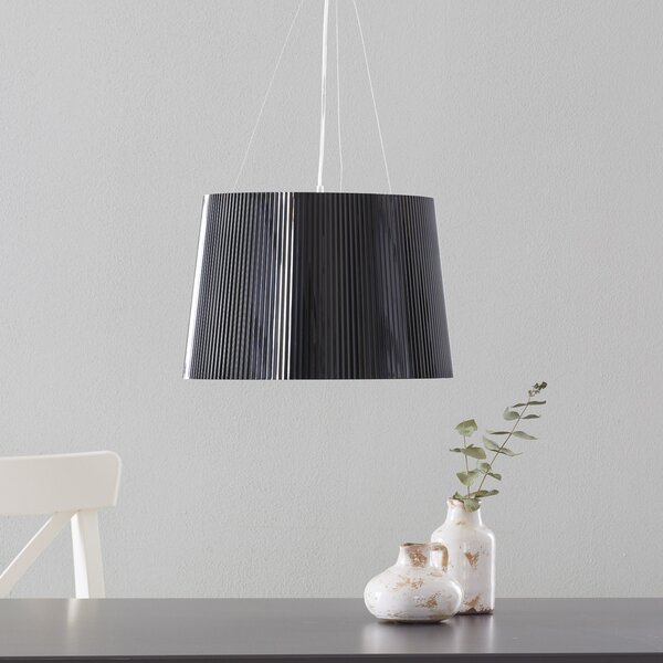 Kartell Gè - lampă pendul LED, negru-auriu, Negru, Camera de zi / sufragerie, Plastic, Design