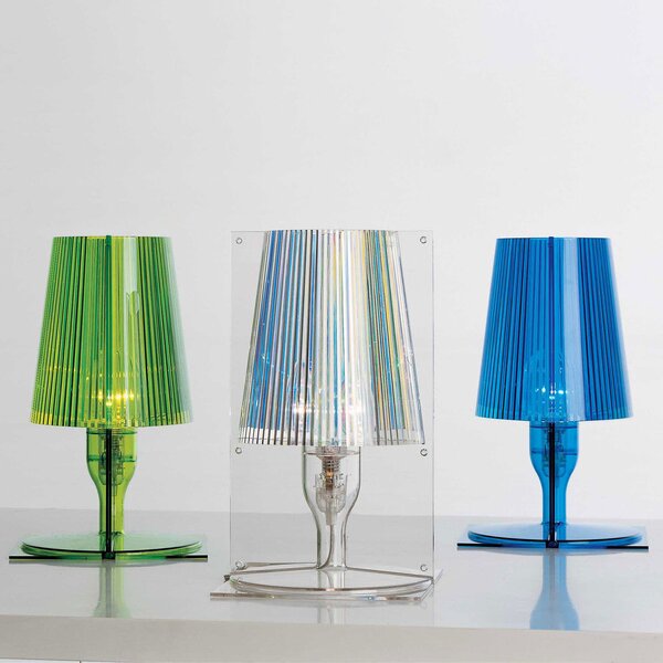 Kartell Take lampă de masă designer, transparent, Transparent, Camera de zi / sufragerie, Plastic, Design