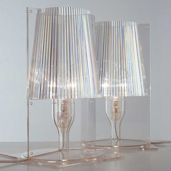Kartell Take lampă de masă designer, transparent, Transparent, Camera de zi / sufragerie, Plastic, Design