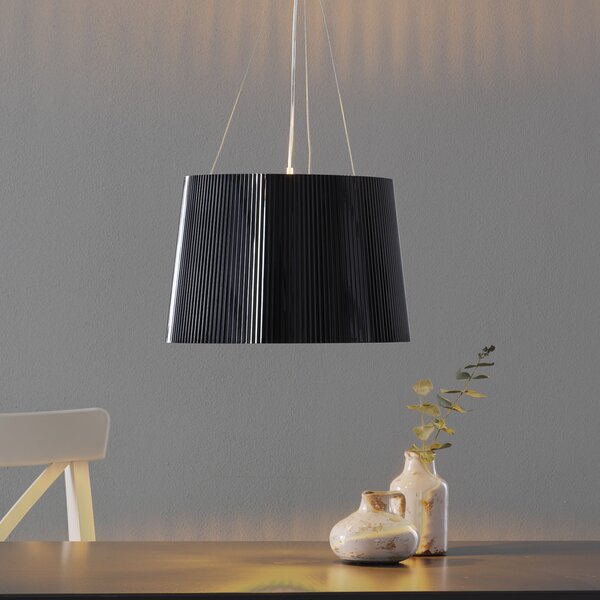 Kartell Gè - lampă pendul LED, negru-auriu, Negru, Camera de zi / sufragerie, Plastic, Design