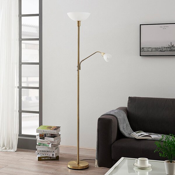 Lampadar Lindby, Jost, Auriu / Alamă, Camera de zi, Metal