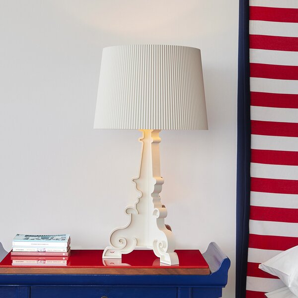 Kartell Bourgie Mat lampă de masă LED E14 alb, reglabil, Alb, Camera de zi / sufragerie, Plastic, Design
