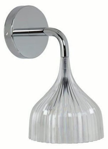 Kartell É - aplică de perete LED, transparentă, Transparent, Camera de zi / sufragerie, Plastic, Design