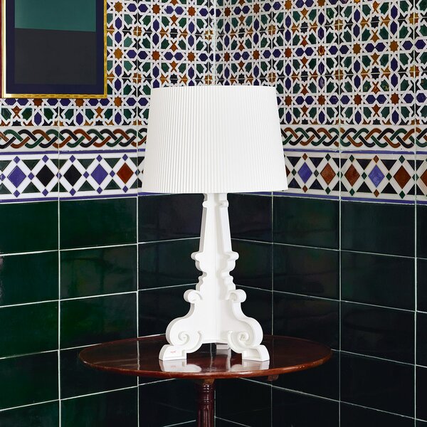 Kartell Bourgie Mat lampă de masă LED E14 alb, reglabil, Alb, Camera de zi / sufragerie, Plastic, Design