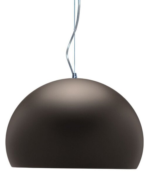 Kartell Small FL/Y lampă suspendată LED maro mat, Maro / Rugină, Camera de zi / sufragerie, Plastic, Design