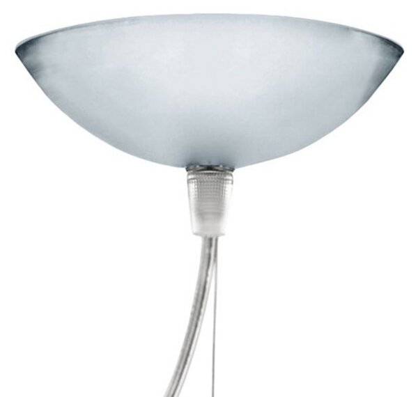 Kartell Small FL/Y lampă suspendată LED alb lucios, Alb, Camera de zi / sufragerie, Plastic, Design