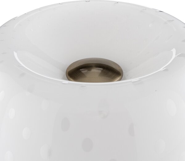 Lampă de masă Foscarini, Lumiere, reglabil, Alb, Camera de zi, Sticlă, Design