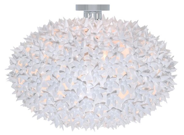 Kartell Plafonieră Bloom C1 LED G9, alb, Alb, Camera de zi / sufragerie, Plastic, Design