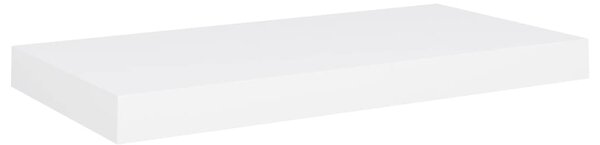 Raft de perete suspendat, alb, 50x23x3,8 cm, MDF