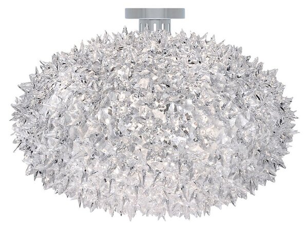Kartell Plafonieră Bloom C1 LED G9, transparentă, Transparent, Camera de zi / sufragerie, Plastic, Design