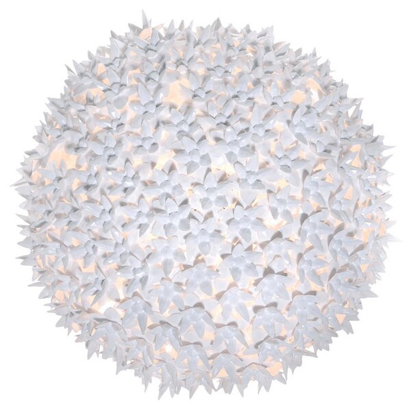 Kartell Plafonieră Bloom C1 LED G9, alb, Alb, Camera de zi / sufragerie, Plastic, Design