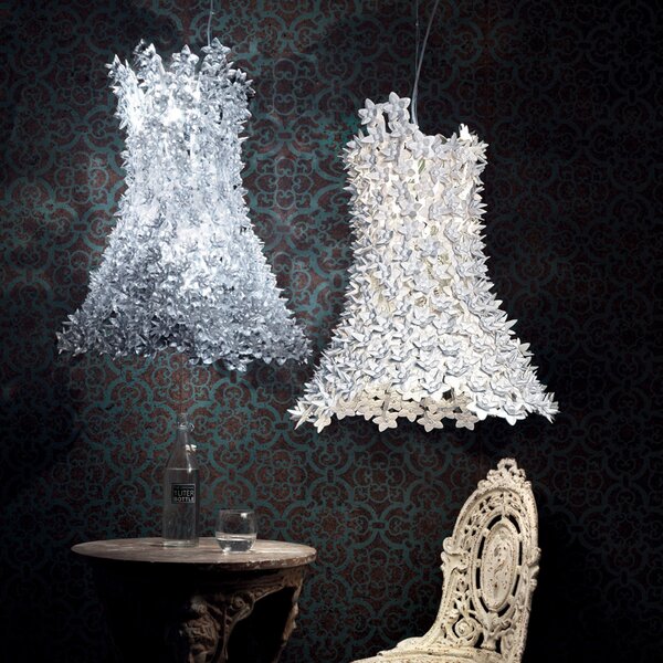 Kartell Bloom lampă susp. G9 lungă, transparent, Transparent, Camera de zi / sufragerie, Plastic, Design