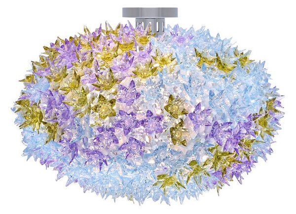 Kartell Bloom C1 plafonieră cu LED G9, lavanda, Violet, Camera de zi / sufragerie, Plastic, Design