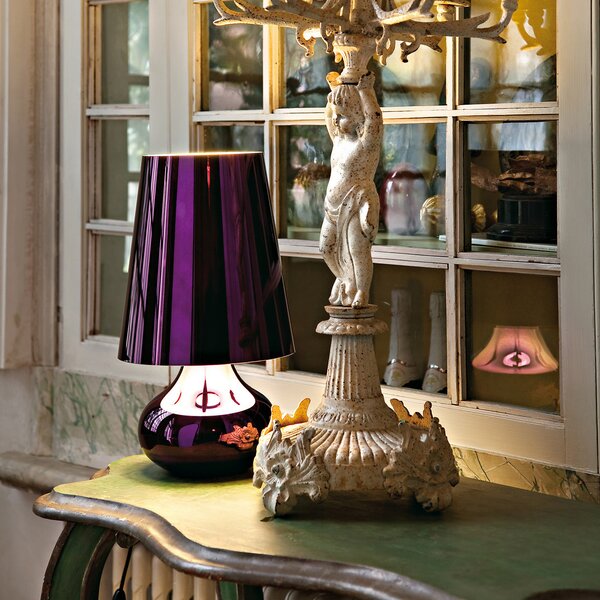 Kartell Cindy lampă de masă LED, violet metalic, Violet, Camera de zi / sufragerie, Plastic, Design