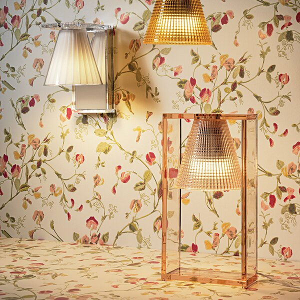 Kartell Light-Air aplică perete cu abajur textil, Transparent, Camera de zi / sufragerie, Plastic, Design