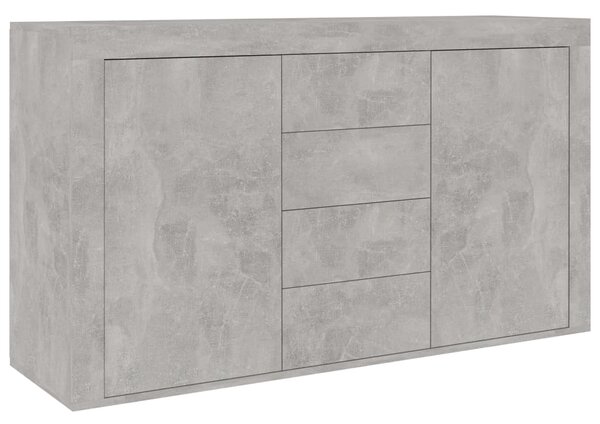 Servantă, gri beton, 120 x 36 x 69 cm, PAL