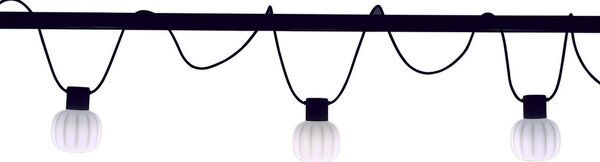 Ghirlande Luminoase Martinelli Luce, Kiki, Negru, Plastic, Design