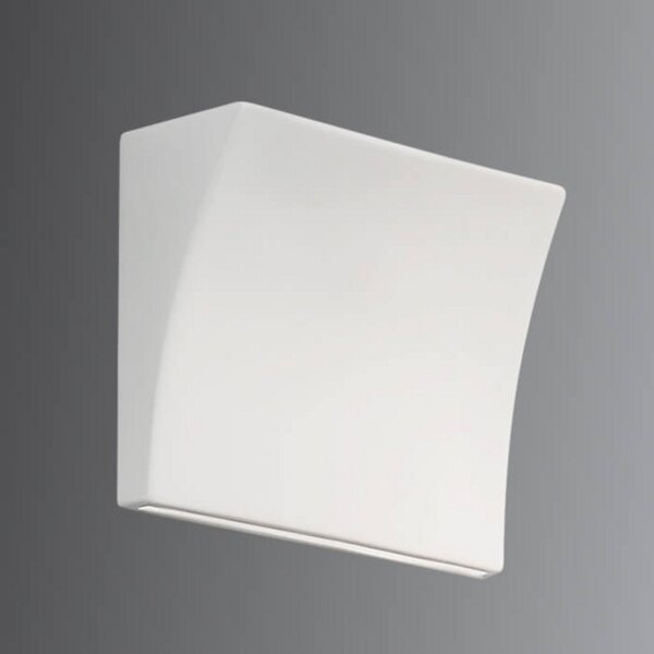 Austrolux KOLARZ Delon - aplică perete designer lățime 18cm, reglabil, Alb, Camera de zi / sufragerie, Ceramică, Modern