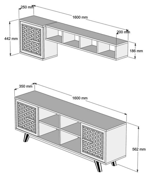 Mobilier living Aysha (Nuc + albastru). 1089198