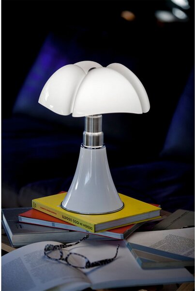 Lampă de masă Martinelli Luce, reglabil, Alb, Camera de zi, Metal