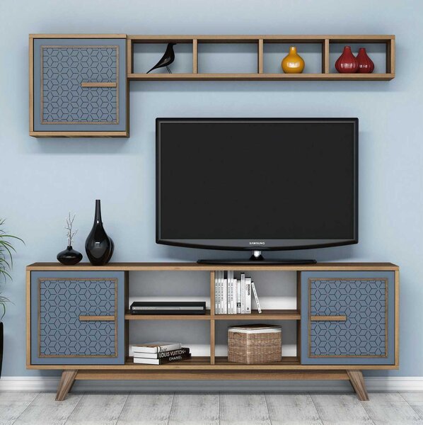 Mobilier living Aysha (Nuc + albastru). 1089198