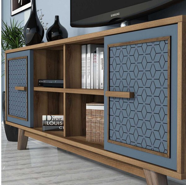 Mobilier living Aysha (Nuc + albastru). 1089198
