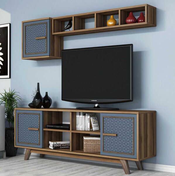 Mobilier living Aysha (Nuc + albastru). 1089198