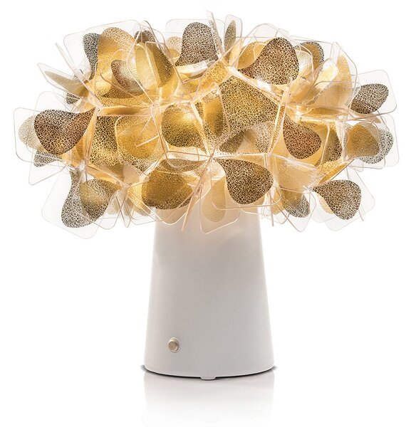 Lampă de masă Slamp, Clizia Mama Non Mama, reglabil, Auriu / Alamă, Camera de zi, Plastic, Design