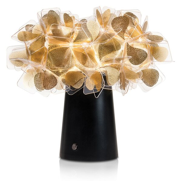 Lampă de masă Slamp, Clizia Mama Non Mama, reglabil, Auriu / Alamă, Camera de zi, Plastic, Design