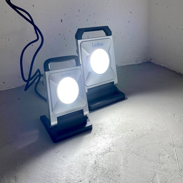 Ledino Spot de lucru cu LED Griesheim, 50 watt, dimabilizabil, reglabil, Gri, Metal
