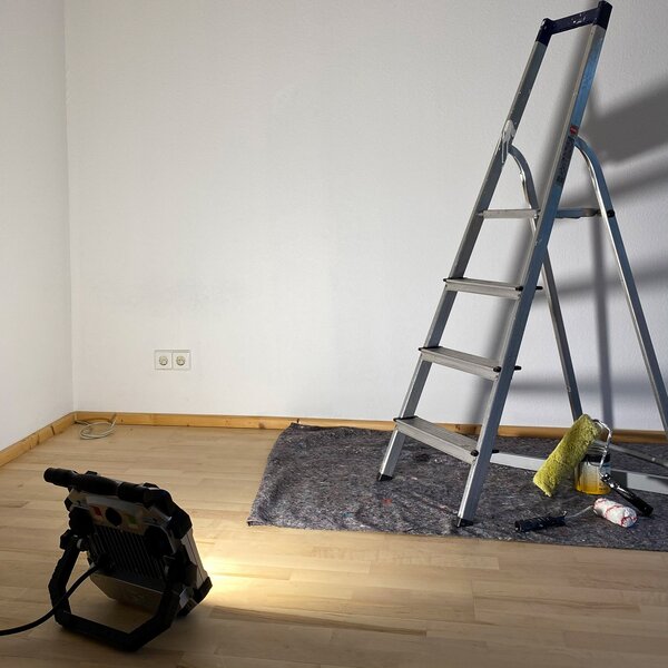 Ledino Spot de lucru cu LED Allach, reglabil, 2 prize, reglabil, Gri, Metal