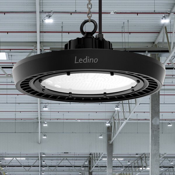 Ledino Proiector LED de hală Wangen 6.500K 100W 13.000lm, reglabil, Negru, Metal