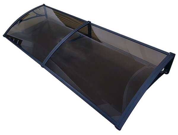 Copertina PLEXIGAS PRO 150x120 cm, Policarbonat Acrylic 2.5 mm, Suporturi din Aluminiu, Negru/Bronz