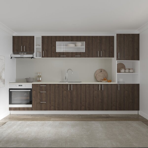 Corp haaus Karo, Stejar Bronz/Alb, 60 x 30 x 45 cm