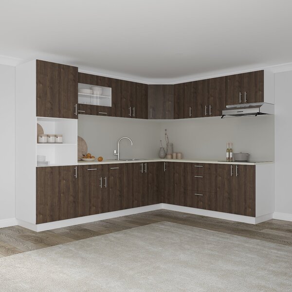 Corp haaus Karo, Stejar Bronz/Alb, 60 x 60 x 60 cm