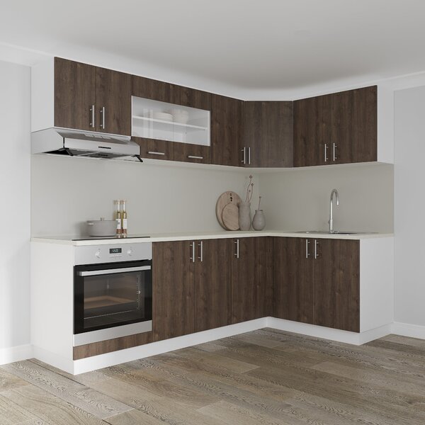 Corp haaus Karo, Stejar Bronz/Alb, 60 x 60 x 60 cm