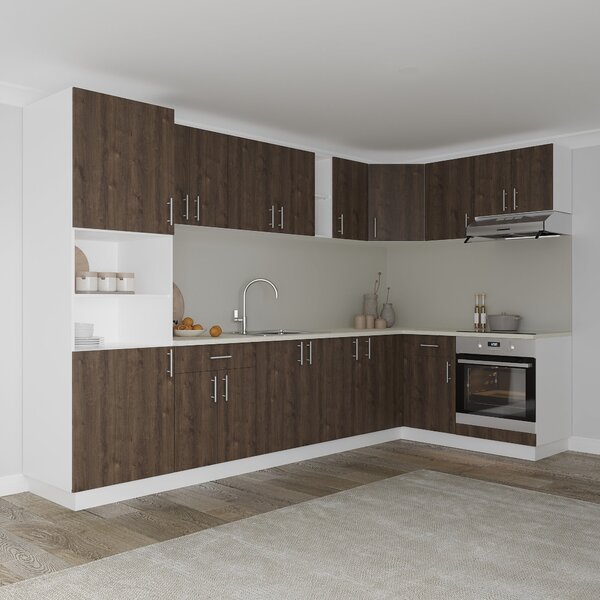 Corp haaus Karo, Stejar Bronz/Alb, 60 x 60 x 60 cm