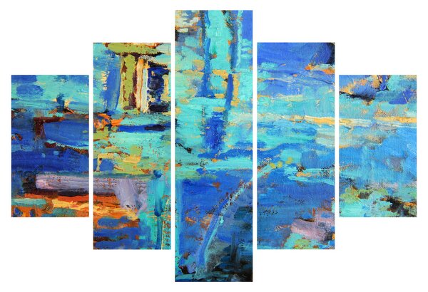 Tablou - pictură abstractă în ulei (150x105 cm)