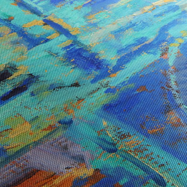Tablou - pictură abstractă în ulei (90x60 cm)
