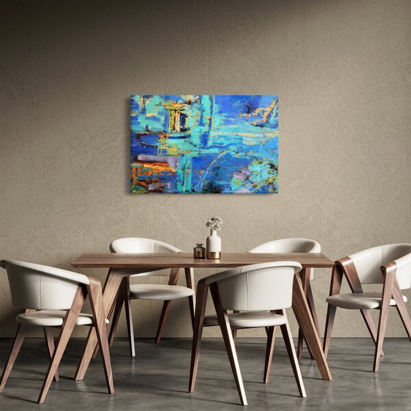Tablou - pictură abstractă în ulei (90x60 cm)