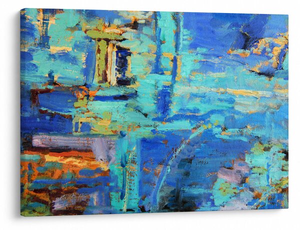 Tablou - pictură abstractă în ulei (70x50 cm)