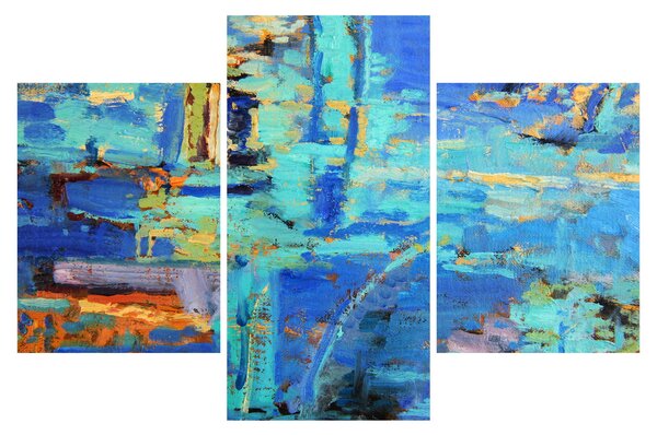 Tablou - pictură abstractă în ulei (90x60 cm)