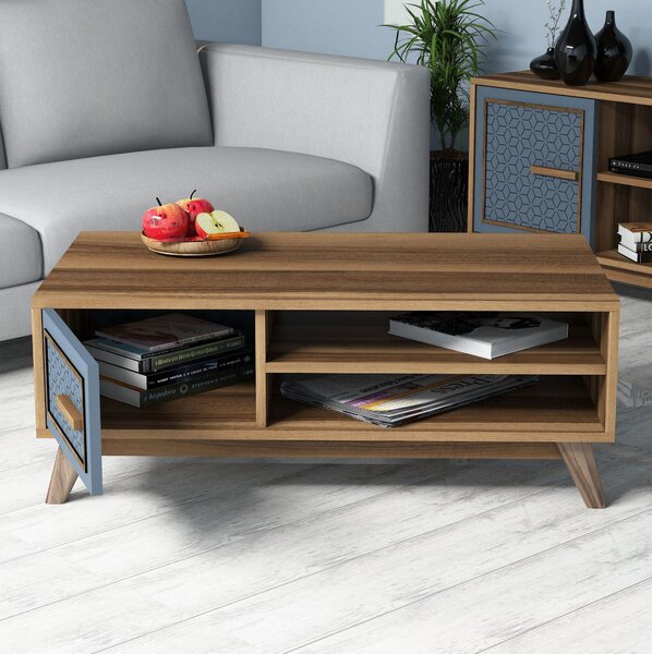 Set mobilier living Aysha (nuc + albastru). 1089282