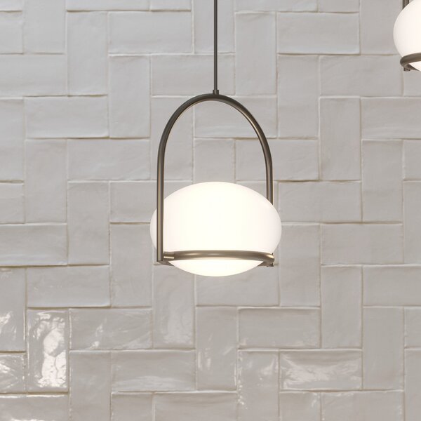 LEDS-C4 Coco Single lampă suspendată, negru/alb, reglabil, Negru, Camera de zi / sufragerie, Metal, Modern