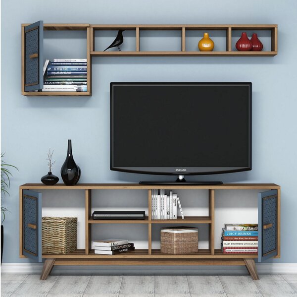 Set mobilier living Aysha (nuc + albastru). 1089282