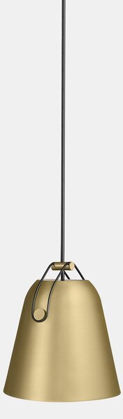 LEDS-C4 Lampă suspendată Napa, Ø 18 cm, auriu, reglabil, Auriu / Alamă, Camera de zi / sufragerie, Metal